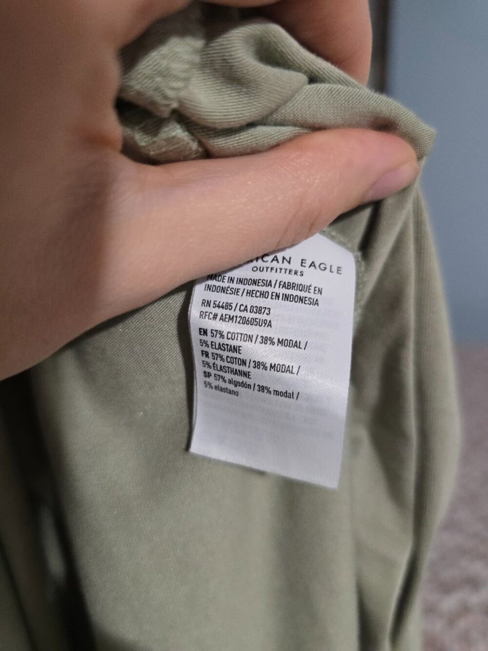 American Eagle Scoop Neck Midi Dress in Olive (Small) - Summer Dress - Picture 10 of 10